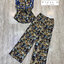 Set ลายหมีตัวเสื้อทรงเข้ารูปปกสี่เหลี่ยมช้อนกัน 2 ชั้นหน้าหลังแขนกุด