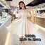 *พร้อมส่ง*Tohn Dress คอกลม เส้าช่วงไหล่ แขนห้อยพองทรงบอลลูน