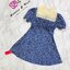 Miumiu Dress เดรสแขนสั้นพองสุดน่ารัก ทรงคอปกน่ารักมากค่ะ เป็นเนื้อผ้าพิมพ์ลายมาอย่างดี
