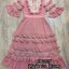*พร้อมส่ง*SRS Dress :: เดรสแขนศอกตัวสวย ช่วงอกแต่งซีทรูปักโบเก๋แสนหวาน