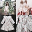 *พร้อมส่ง*SRS Playsuit :: จั้มสูทขาสั้นตัวสวย คอวีแต่งระบายโดยรอบ