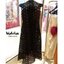JSD Dress::เดรสลูกไม้แขนกุด กระดุมหน้ายาวลงมาทั้งตัว ช่วงคอตกแต่งโบว์ผูกได้หลายแบบ