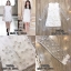 Giamba Dress :: เดรสคอกลมปักลูกไม้แขนยาวตัวสวย