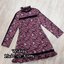 *พร้อมส่ง*Mof Dress สั้นแขนยาว จับจีบคอตั้ง