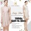 *พร้อมส่ง*MRH. Dress :: เดรสแขนกุด แต่งระบายผ้าแก้วเฉียงซ้อนชั้นเป็นระบายมุ้งมิ้ง