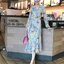 *พร้อมส่ง*PMM :: Dress เดรสตอวีแขนยาว ลายดอกสีสันสวยหวาน