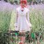 *พร้อมส่ง*FR. Dress :: เดรสแขนยาวตัวสั้นสุดแบ้ว คอตั้งระบายรอบคอ