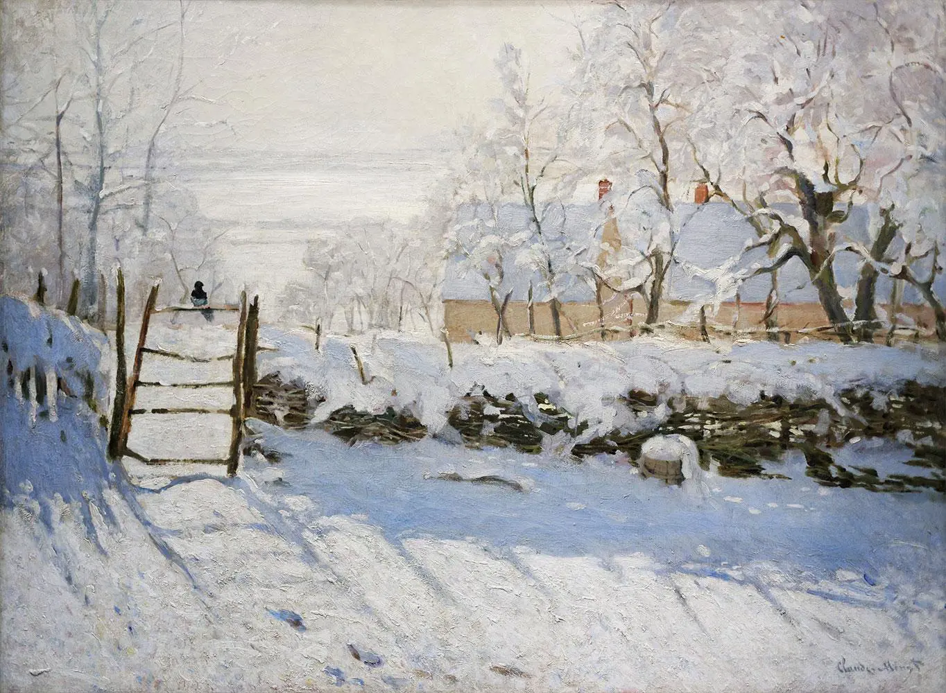 Bluebird Puzzle - The Magpie, 1868-1869 by Cloude Monet 4000 pcs.