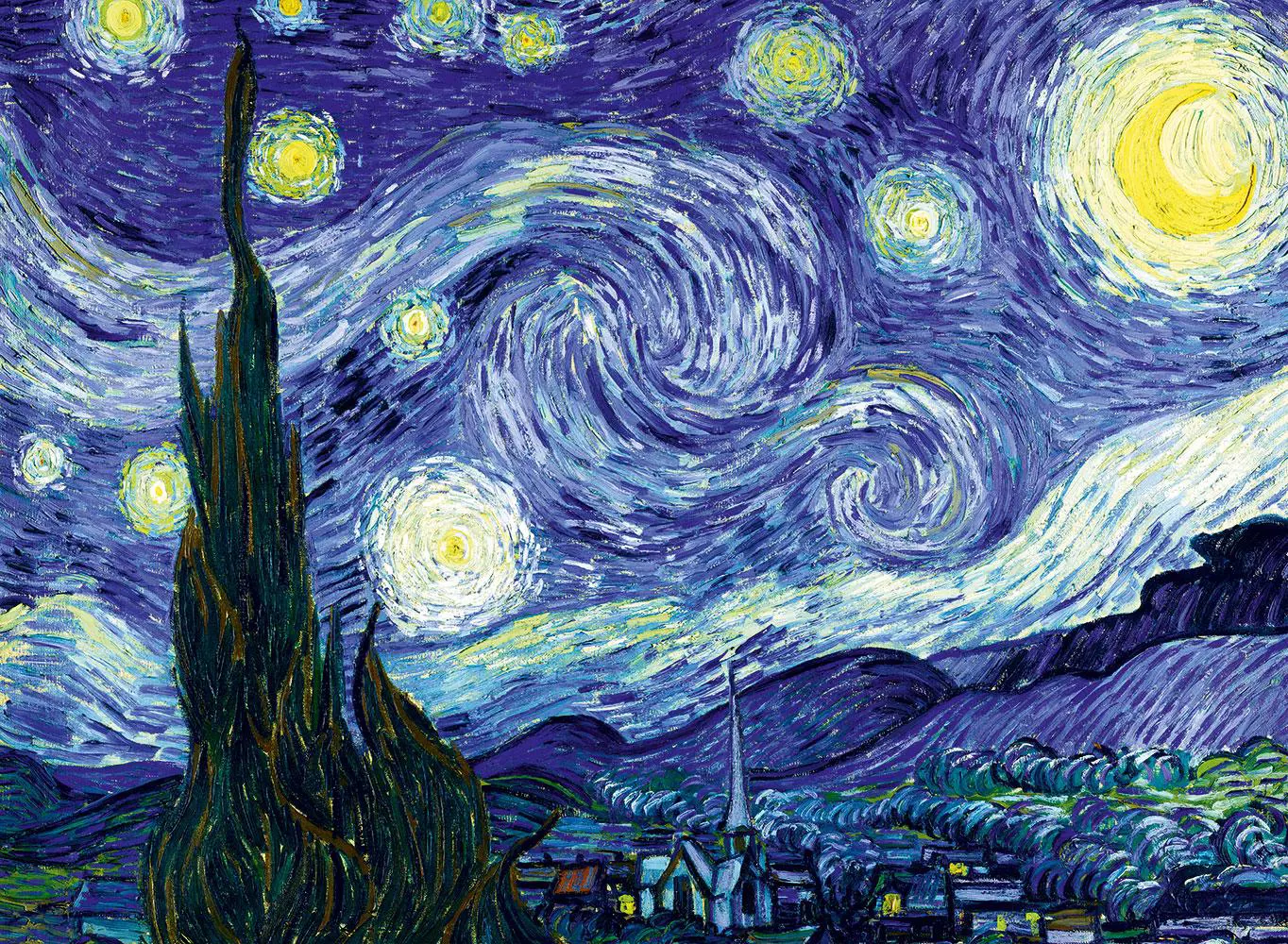 Bluebird Puzzle - The Starry Night, 1889 by Vincent Van Gogh 6000 pcs.