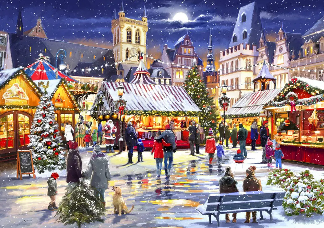 Bluebird Puzzle - Xmas Market by The Macneil Studio 1000 pcs.