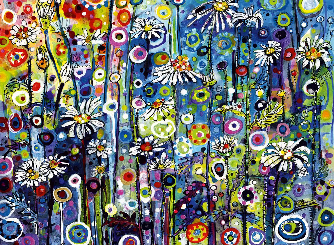 Bluebird Puzzle - Daisys by Sally Rich 4000 pcs.