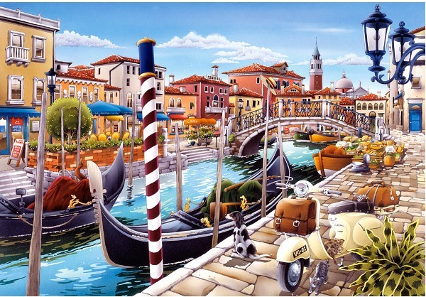 Castorland - Venetian Canal in Italy 1000 pcs.