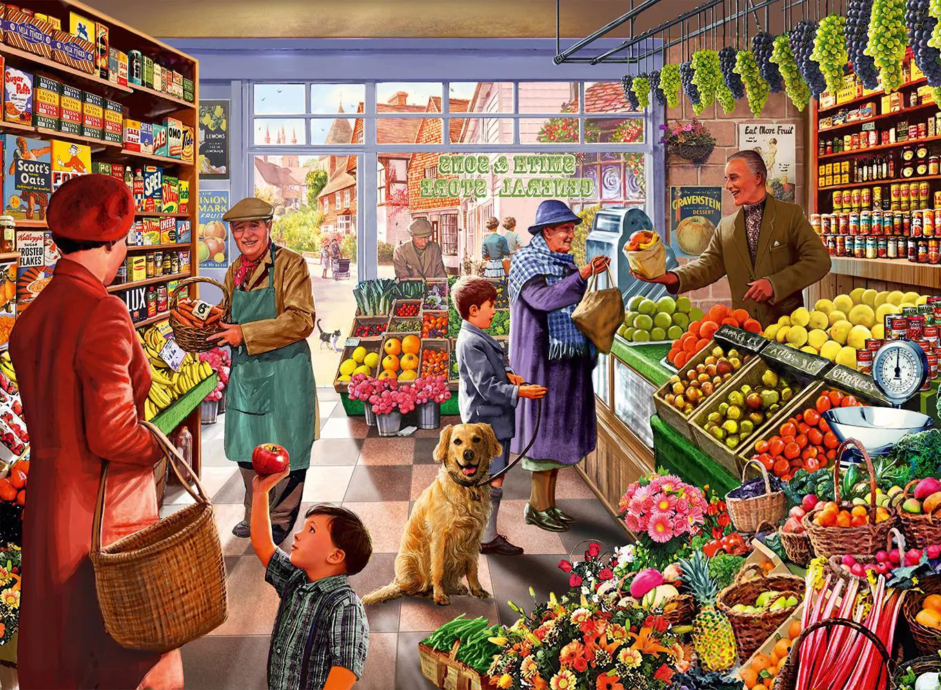 Bluebird Puzzle - Village Greengrocer by Steve Crisp 3000 pcs.