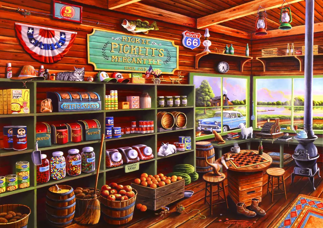 Bluebird Puzzle - A Time Remembered by Geno Peoples 1500 pcs.